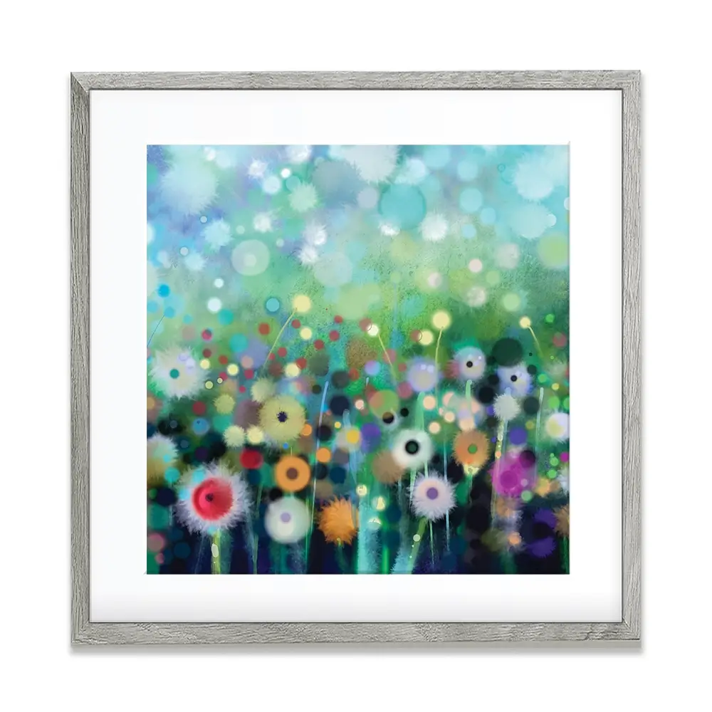 Pretty Flowers Square Framed Art Print Pretty Flowers Square Framed Art Print wall art product Art Print Shop