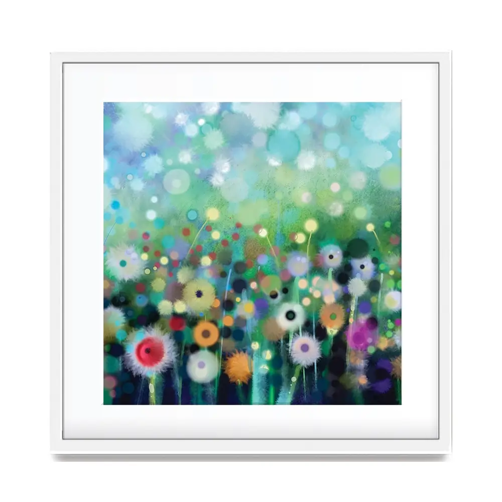 Pretty Flowers Square Framed Art Print Pretty Flowers Square Framed Art Print wall art product Art Print Shop