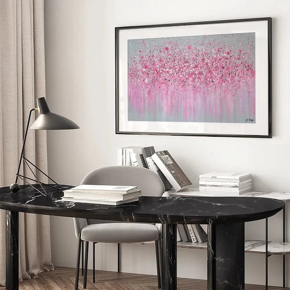 Pretty In Pink Framed Art Print Pretty In Pink Framed Art Print wall art product Jo Gough