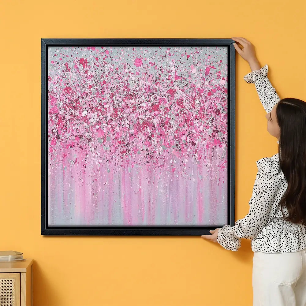 Pretty In Pink Oversized Canvas Print Pretty In Pink Oversized Canvas Print wall art product Art Print Shop