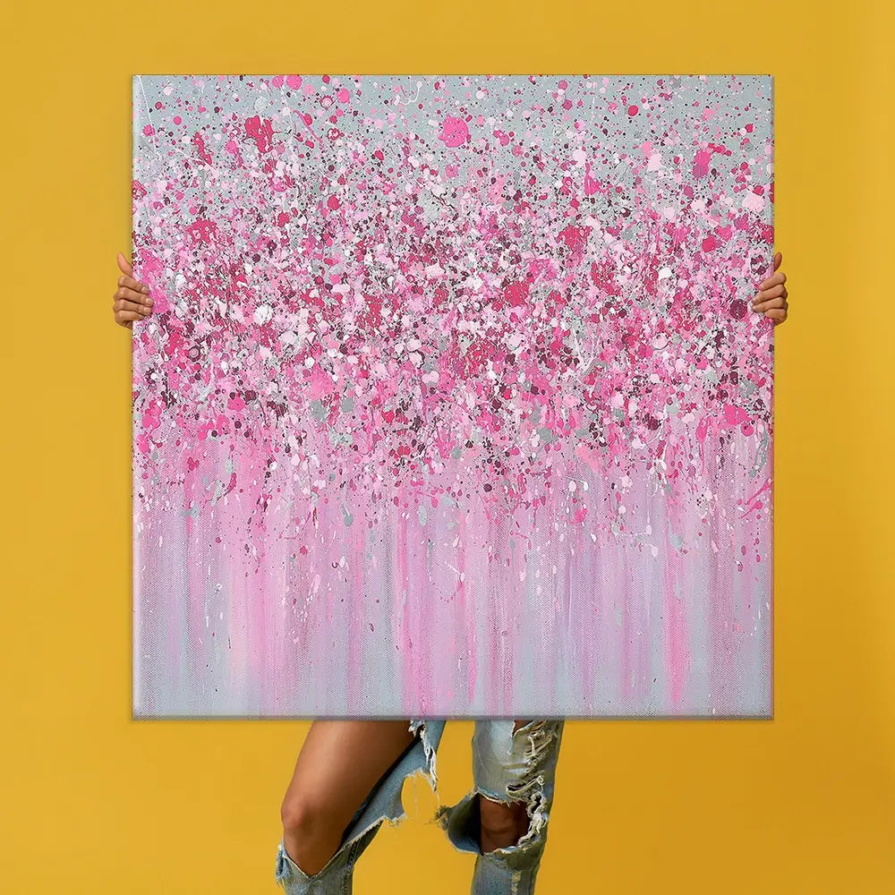 Pretty In Pink Oversized Canvas Print Pretty In Pink Oversized Canvas Print wall art product Art Print Shop