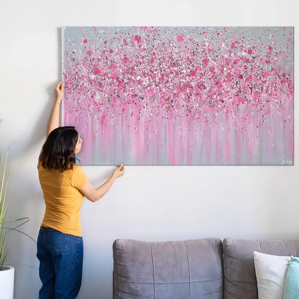 Pretty In Pink Oversized Canvas Print Pretty In Pink Oversized Canvas Print wall art product Art Print Shop