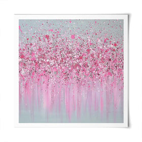 Pretty In Pink Square Art Print Pretty In Pink Square Art Print wall art product Jo Gough