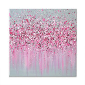 Pretty In Pink Square Canvas Print Pretty In Pink Square Canvas Print wall art product Jo Gough