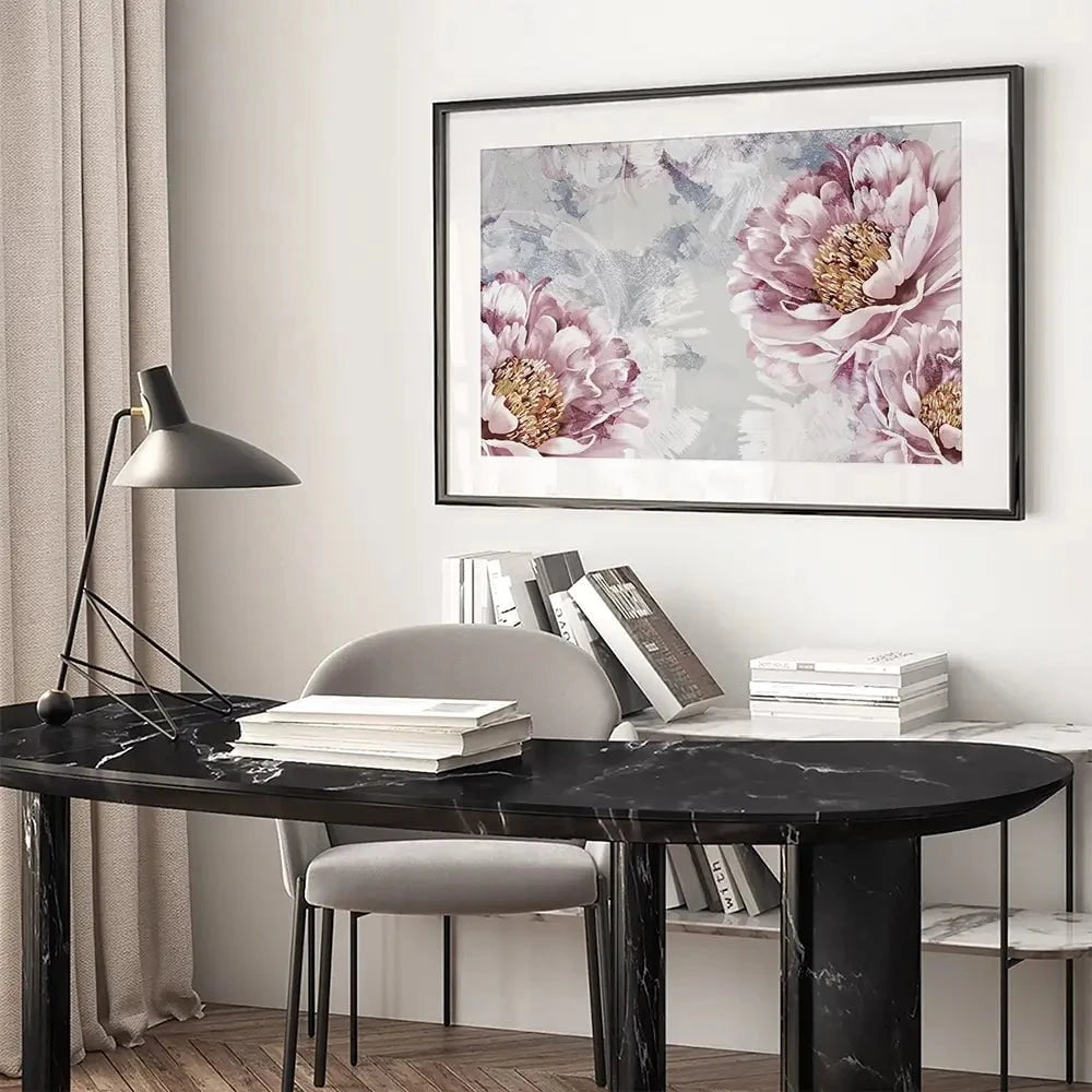 Pretty Peonies Framed Art Print Pretty Peonies Framed Art Print wall art product Victoriya1994 / Shutterstock