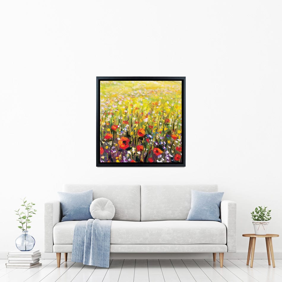 Pretty Poppies Square Canvas Print wall art product Valery Rybakow / Shutterstock