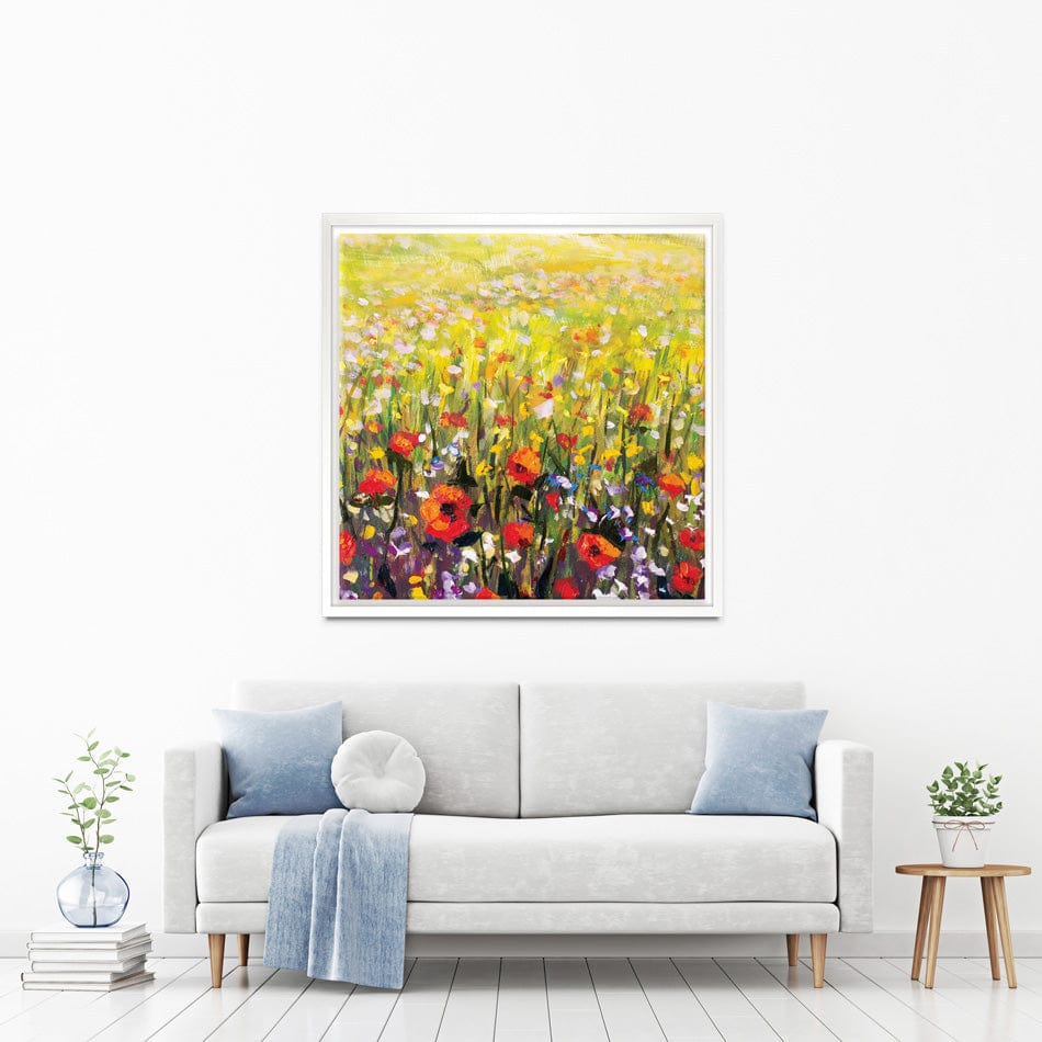 Pretty Poppies Square Canvas Print wall art product Valery Rybakow / Shutterstock