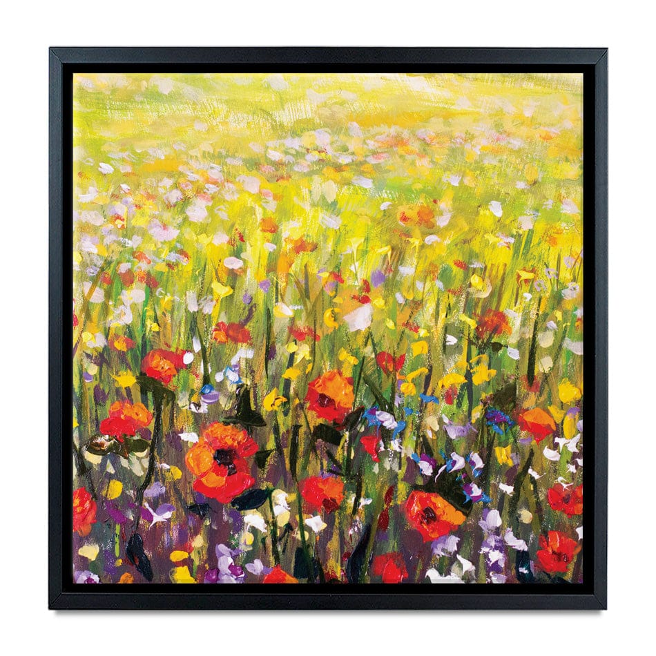 Pretty Poppies Square Canvas Print wall art product Valery Rybakow / Shutterstock