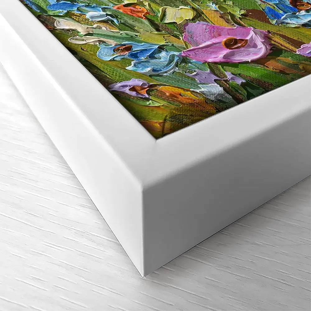 Pretty Summer View Square Canvas Print Pretty Summer View Square Canvas Print wall art product Olga Tkachyk