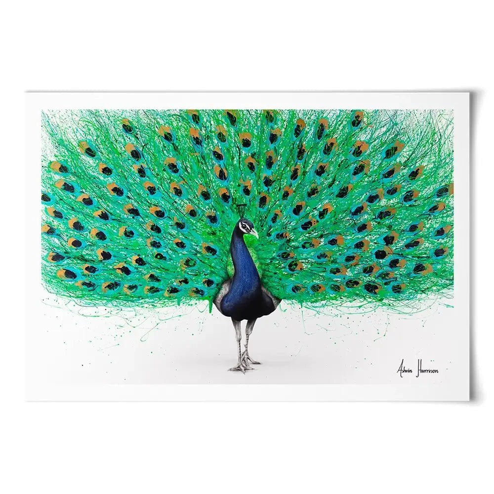Proud Peacock Art Print Proud Peacock Art Print wall art product Ashvin Harrison