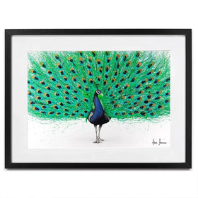 Proud Peacock Framed Art Print Proud Peacock Framed Art Print wall art product Ashvin Harrison