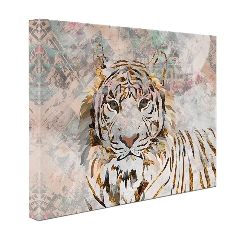 Proud Tiger Canvas Print Proud Tiger Canvas Print wall art product Sarah Manovski