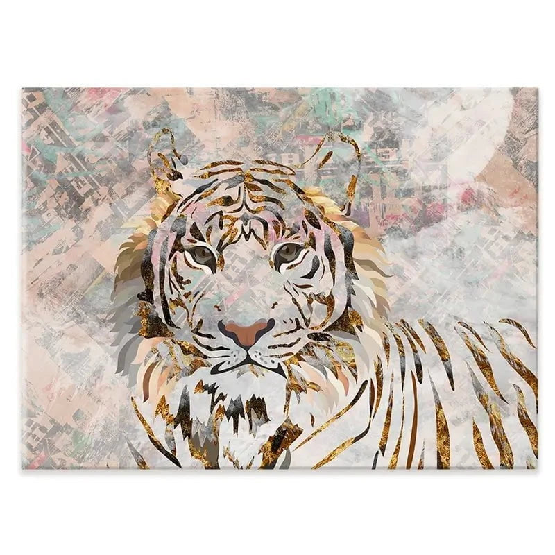 Proud Tiger Canvas Print Proud Tiger Canvas Print wall art product Sarah Manovski