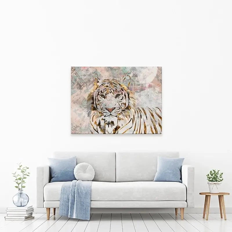 Proud Tiger Canvas Print Proud Tiger Canvas Print wall art product Sarah Manovski