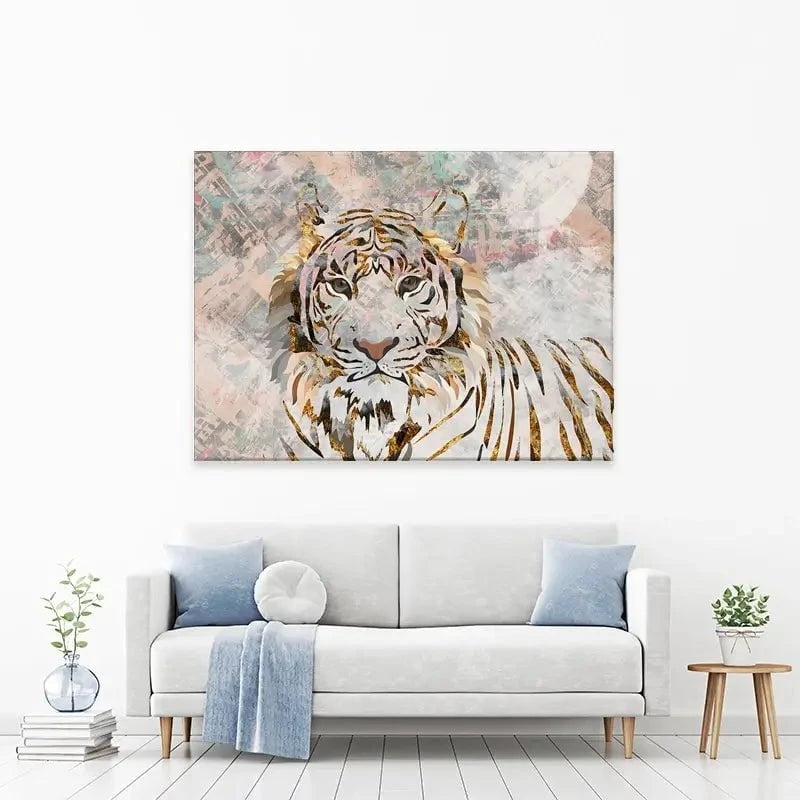Proud Tiger Canvas Print Proud Tiger Canvas Print wall art product Sarah Manovski