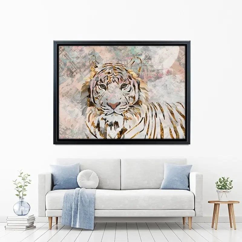 Proud Tiger Canvas Print Proud Tiger Canvas Print wall art product Sarah Manovski