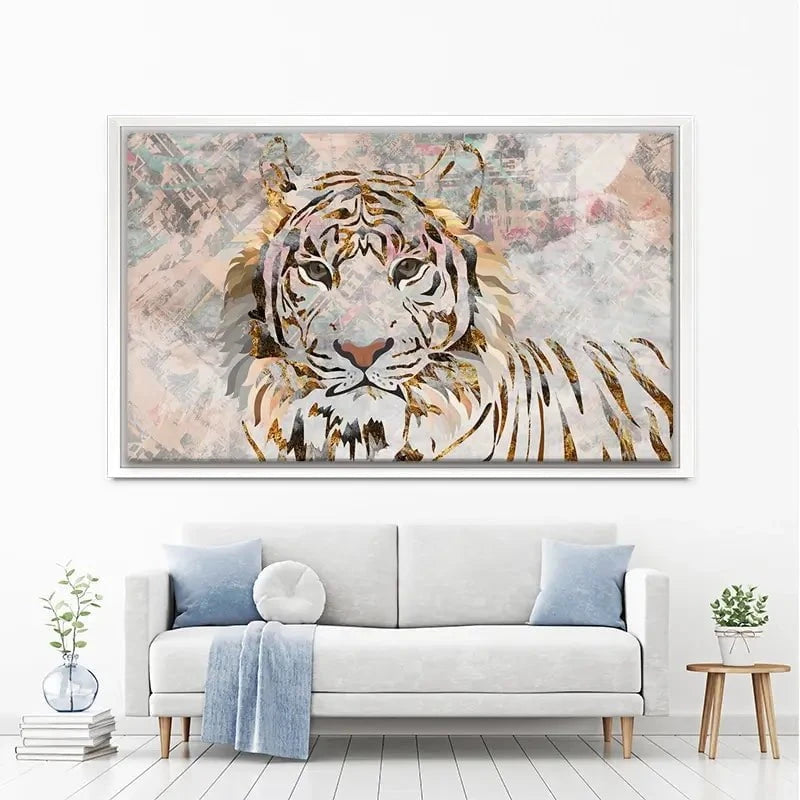 Proud Tiger Canvas Print Proud Tiger Canvas Print wall art product Sarah Manovski