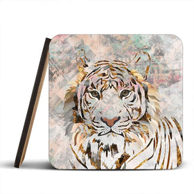 Proud Tiger Coaster Set Proud Tiger Coaster Set wall art product Sarah Manovksi