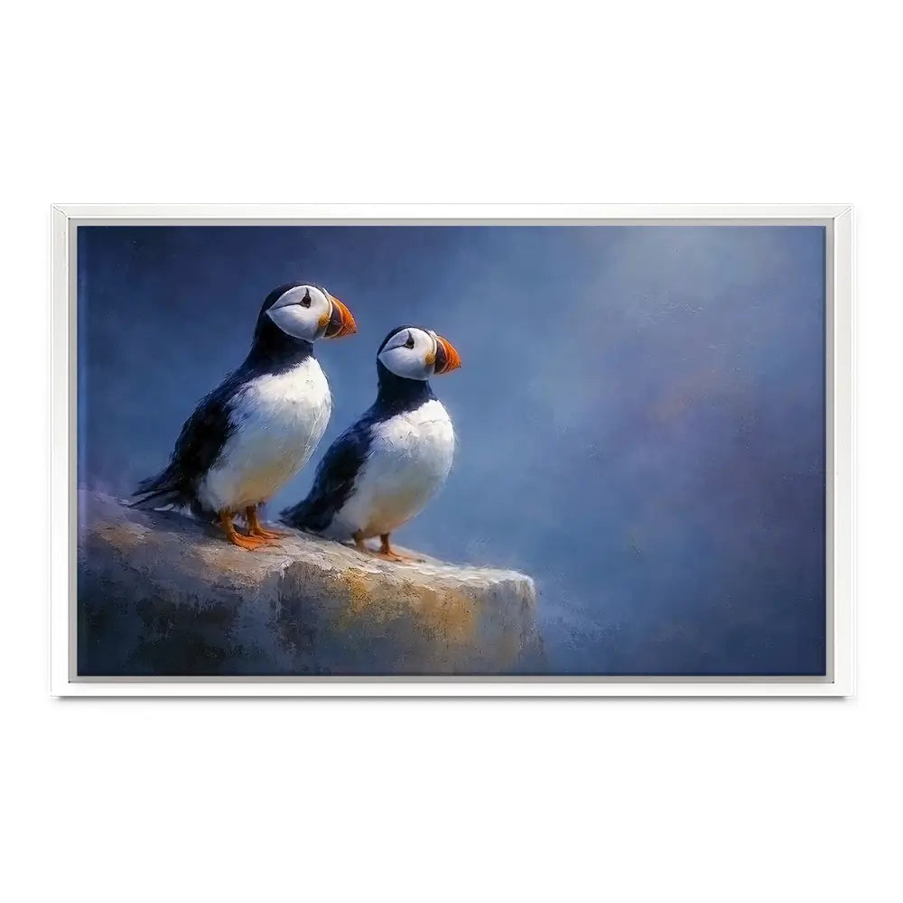 Puffin Pals Canvas Print Puffin Pals Canvas Print wall art product David Alexander Elder