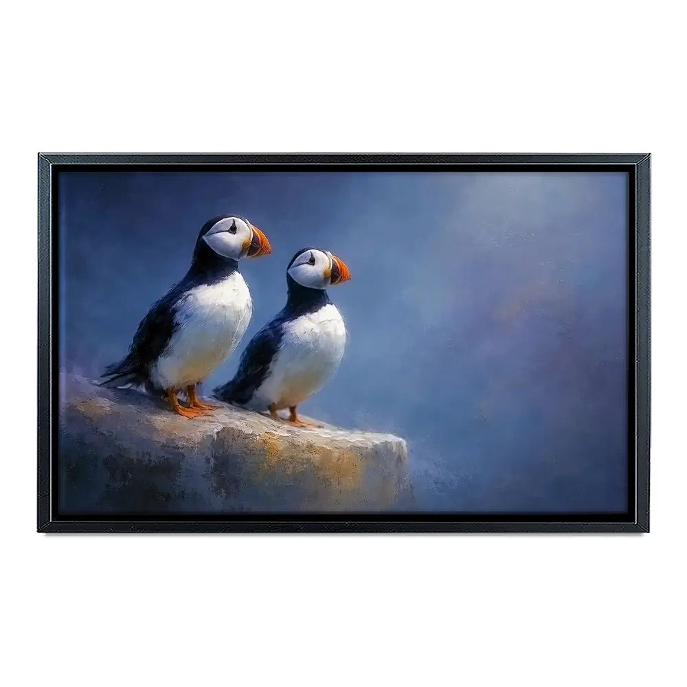 Puffin Pals Canvas Print Puffin Pals Canvas Print wall art product David Alexander Elder