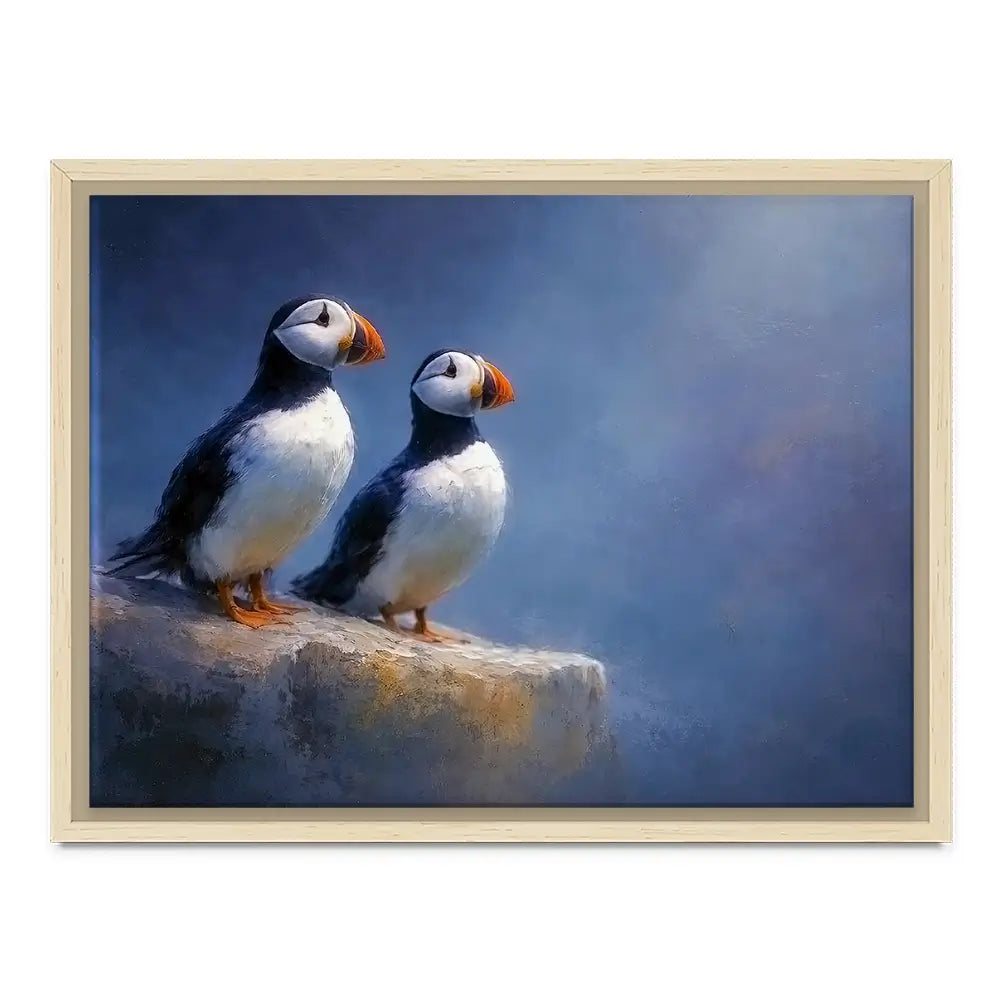 Puffin Pals Canvas Print Puffin Pals Canvas Print wall art product David Alexander Elder