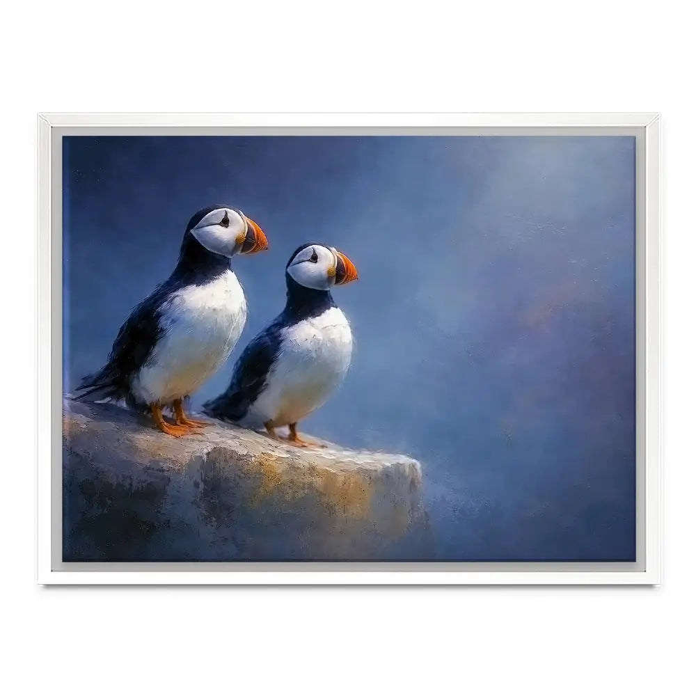 Puffin Pals Canvas Print Puffin Pals Canvas Print wall art product David Alexander Elder