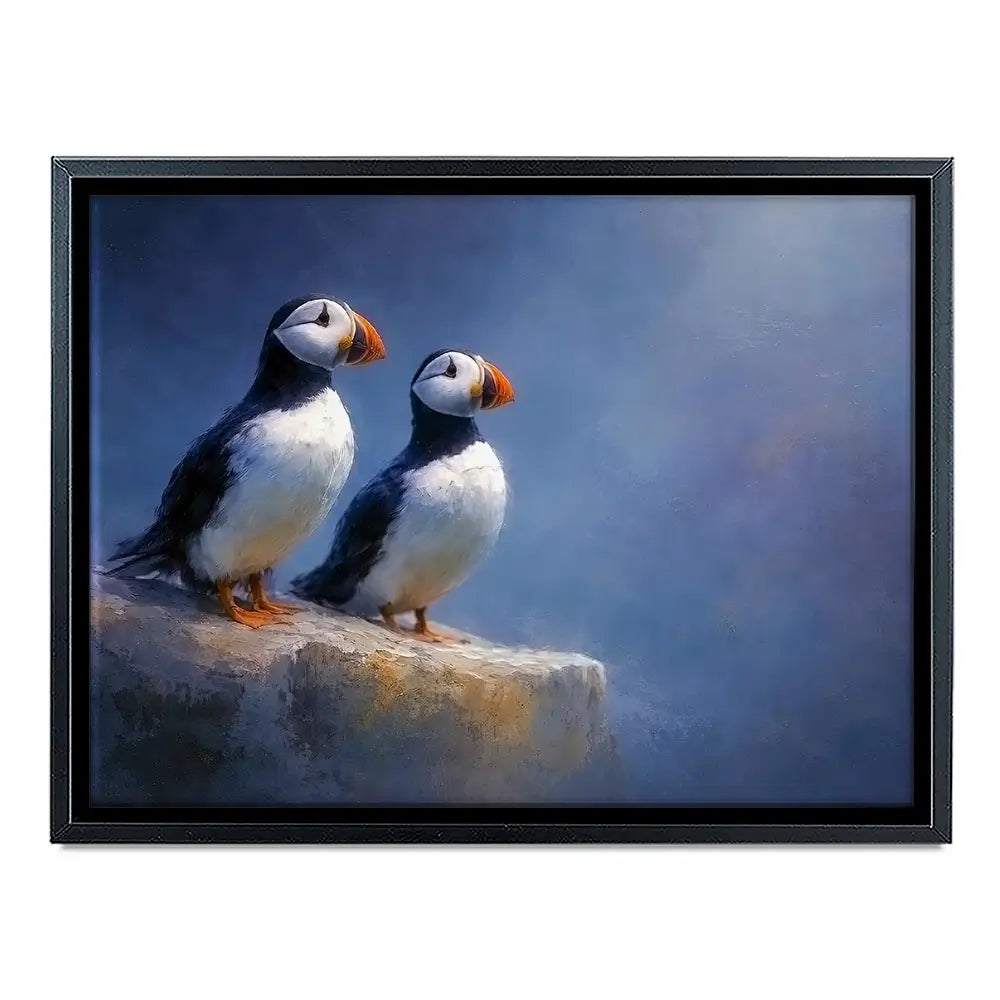 Puffin Pals Canvas Print Puffin Pals Canvas Print wall art product David Alexander Elder