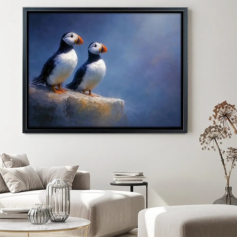 Puffin Pals Canvas Print Puffin Pals Canvas Print wall art product David Alexander Elder