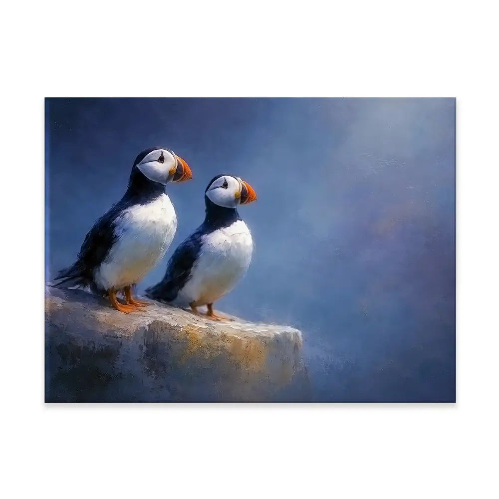 Puffin Pals Canvas Print Puffin Pals Canvas Print wall art product David Alexander Elder