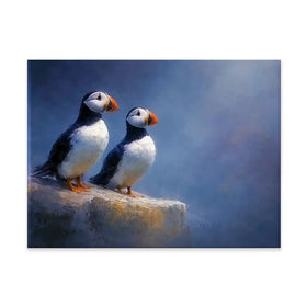 Puffin Pals Canvas Print Puffin Pals Canvas Print wall art product David Alexander Elder