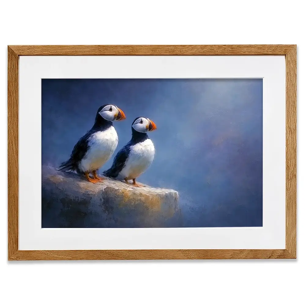 Puffin Pals Framed Art Print Puffin Pals Framed Art Print wall art product David Alexander Elder