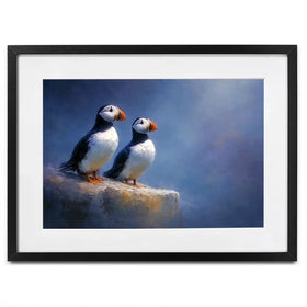 Puffin Pals Framed Art Print Puffin Pals Framed Art Print wall art product David Alexander Elder