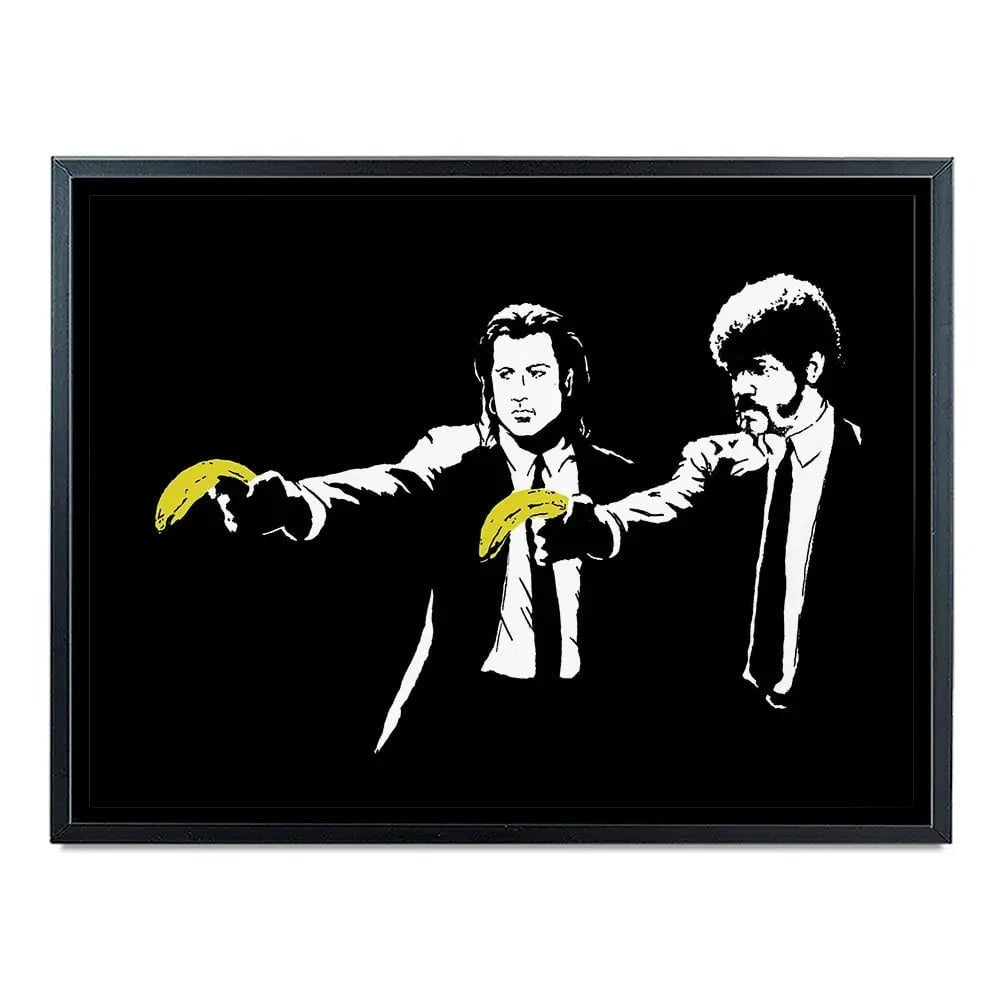 Pulp Fiction Canvas Print Pulp Fiction Canvas Print wall art product Banksy