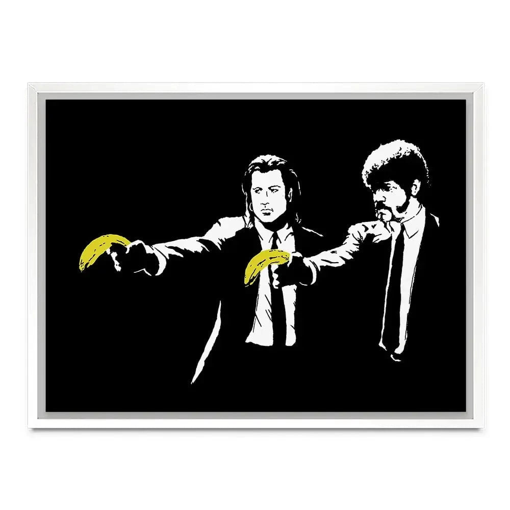 Pulp Fiction Canvas Print Pulp Fiction Canvas Print wall art product Banksy