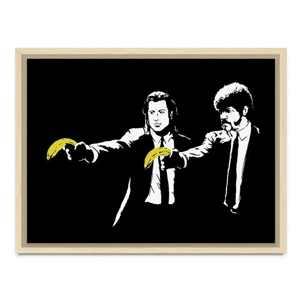 Pulp Fiction Canvas Print Pulp Fiction Canvas Print wall art product Banksy