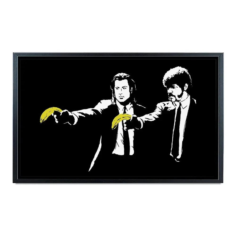 Pulp Fiction Canvas Print Pulp Fiction Canvas Print wall art product Banksy