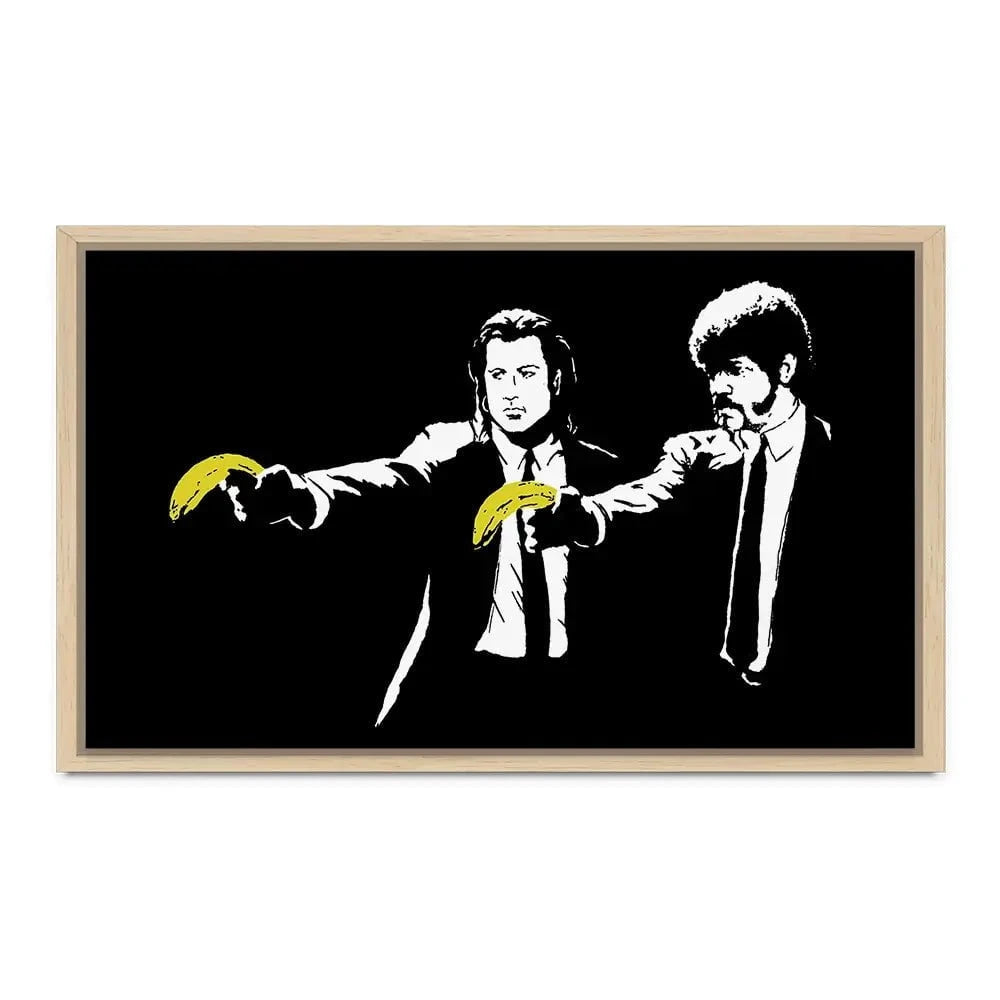 Pulp Fiction Canvas Print Pulp Fiction Canvas Print wall art product Banksy