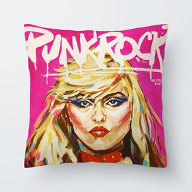 Punk Rock Debbie Harry Cushion Punk Rock Debbie Harry Cushion wall art product Juliet Stockton