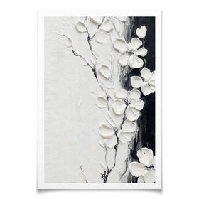 Pure White Blossoms Art Print Pure White Blossoms Art Print wall art product LSR Design Studio - Independent