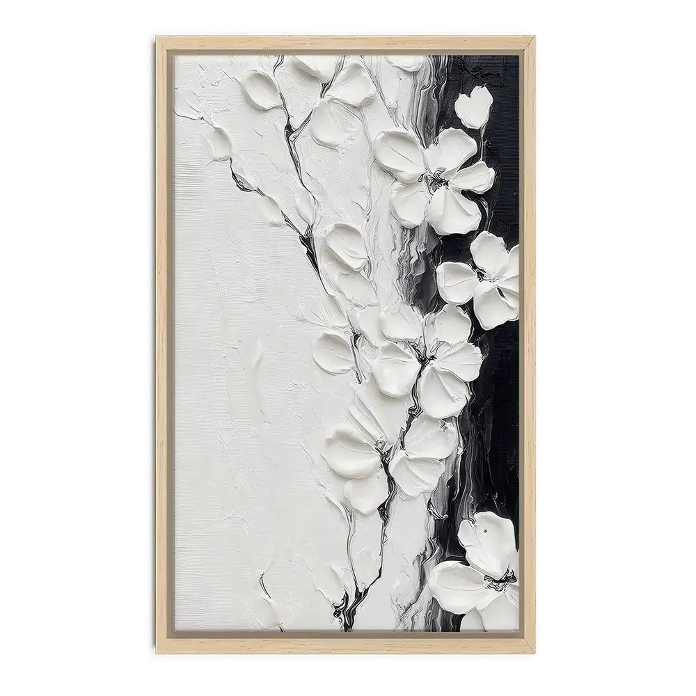 Pure White Blossoms Canvas Print Pure White Blossoms Canvas Print wall art product LSR Design Studio - Independent