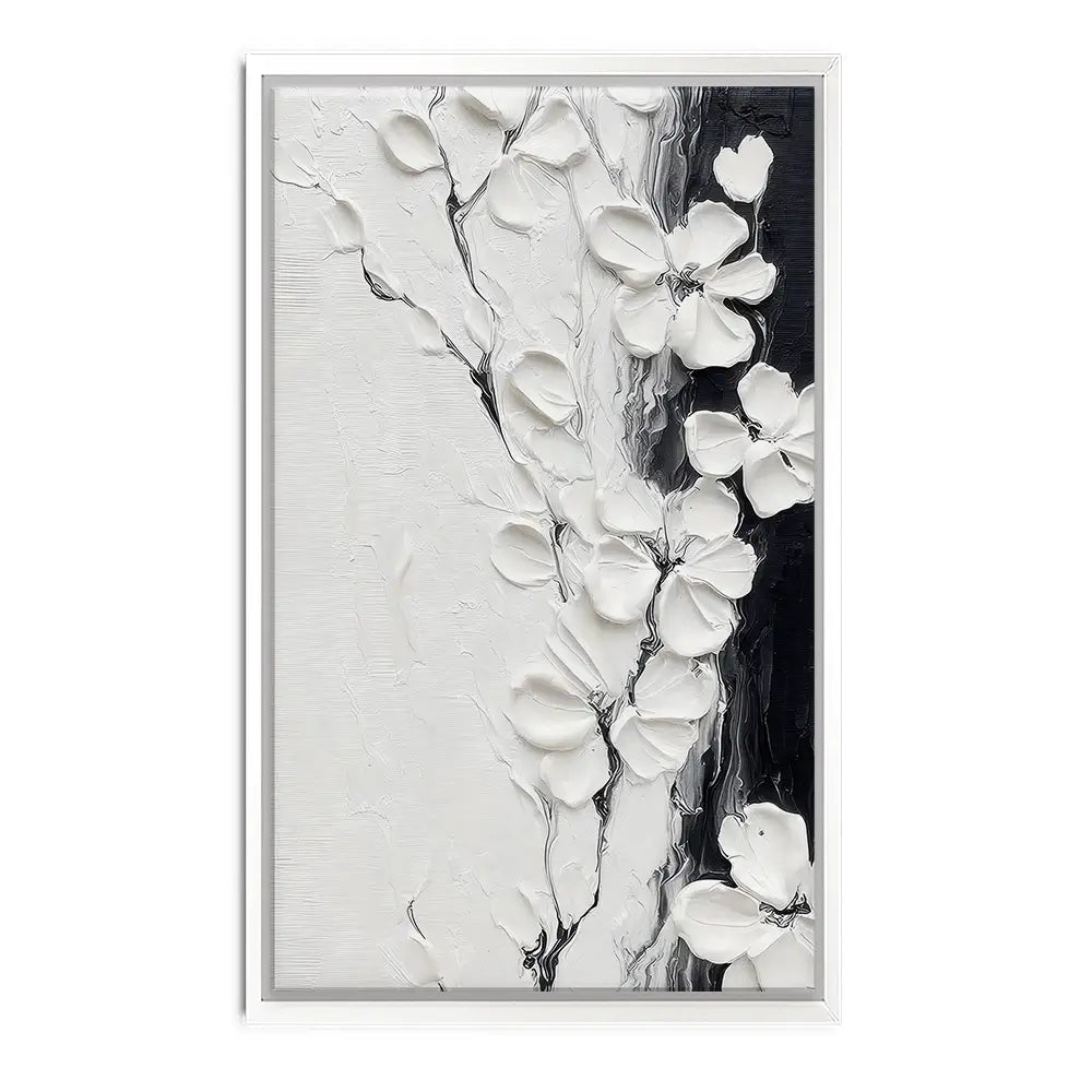 Pure White Blossoms Canvas Print Pure White Blossoms Canvas Print wall art product LSR Design Studio - Independent