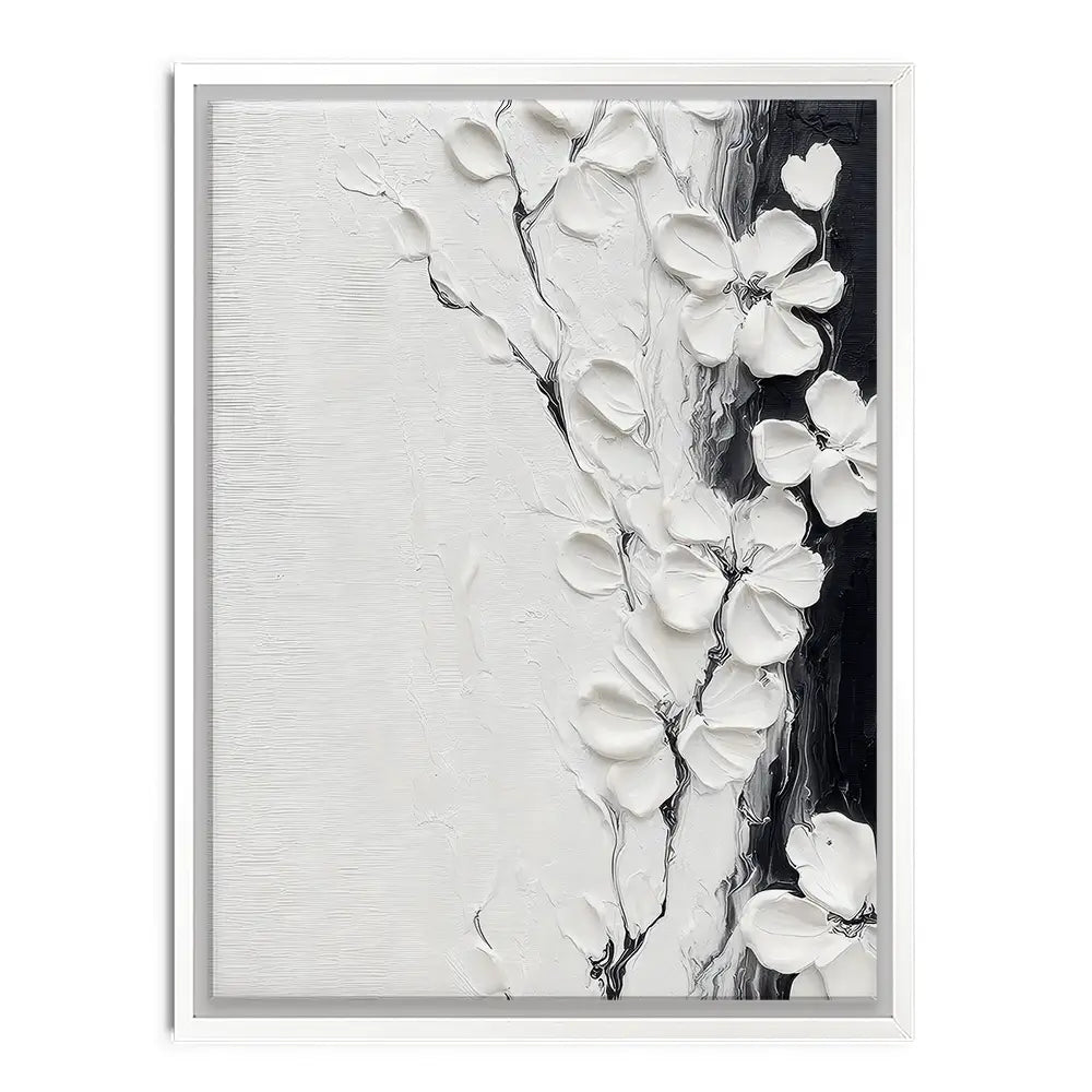 Pure White Blossoms Canvas Print Pure White Blossoms Canvas Print wall art product LSR Design Studio - Independent