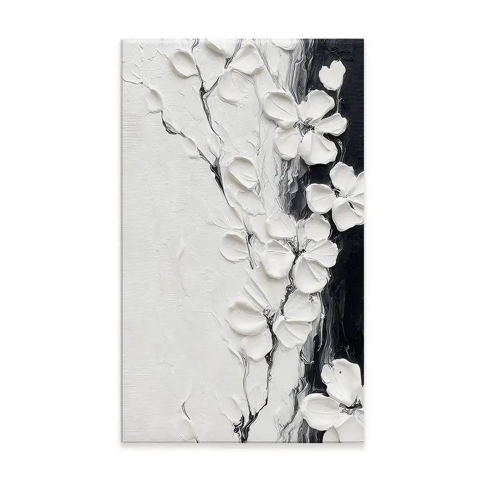 Pure White Blossoms Canvas Print Pure White Blossoms Canvas Print wall art product LSR Design Studio - Independent