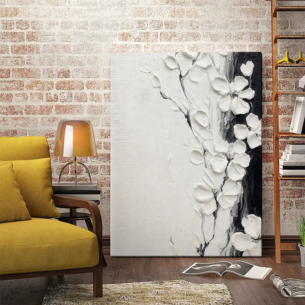 Pure White Blossoms Canvas Print Pure White Blossoms Canvas Print wall art product LSR Design Studio - Independent