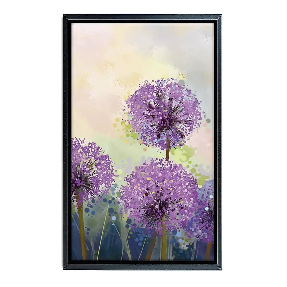 Purple Allium Canvas Print Purple Allium Canvas Print wall art product pluie_r / Shutterstock