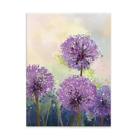 Purple Allium Canvas Print Purple Allium Canvas Print wall art product pluie_r / Shutterstock