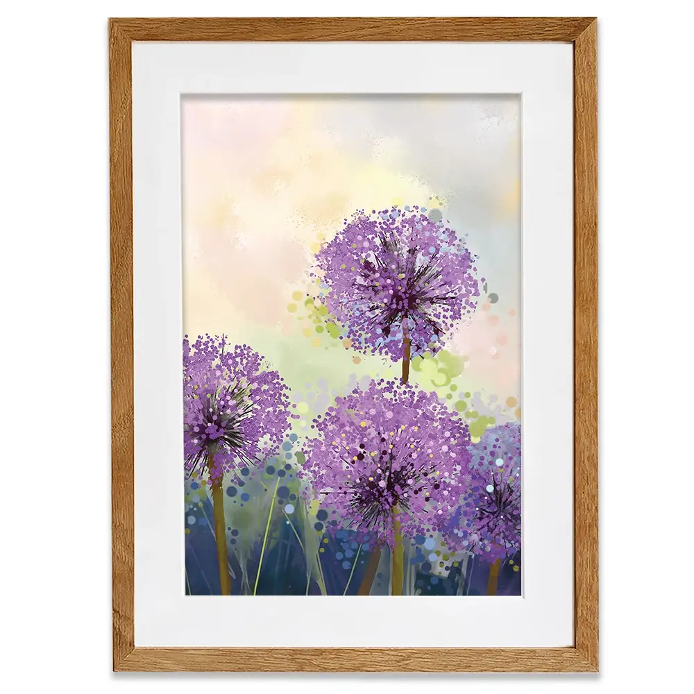 Purple Allium Framed Art Print Purple Allium Framed Art Print wall art product pluie_r / Shutterstock