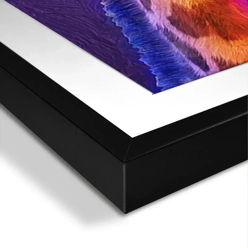 Purple And Pink Giraffe Framed Art Print Purple And Pink Giraffe Framed Art Print wall art product Mohammadreza Zeidabadi / Shutterstock