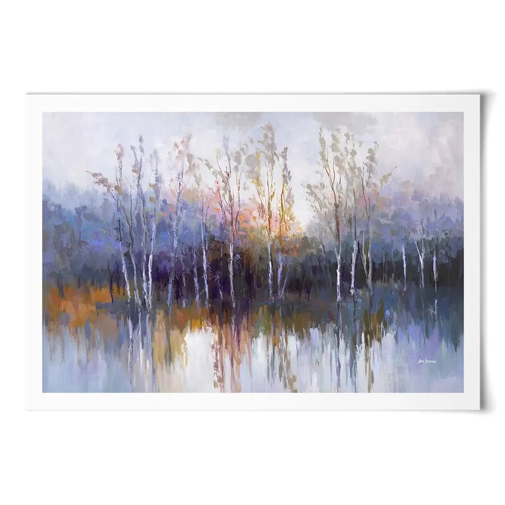 Purple Birch Forest Art Print Purple Birch Forest Art Print wall art product Leon Devenice