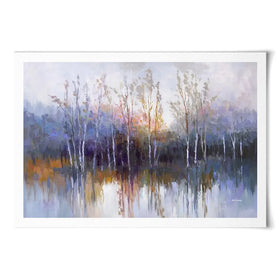 Purple Birch Forest Art Print Purple Birch Forest Art Print wall art product Leon Devenice